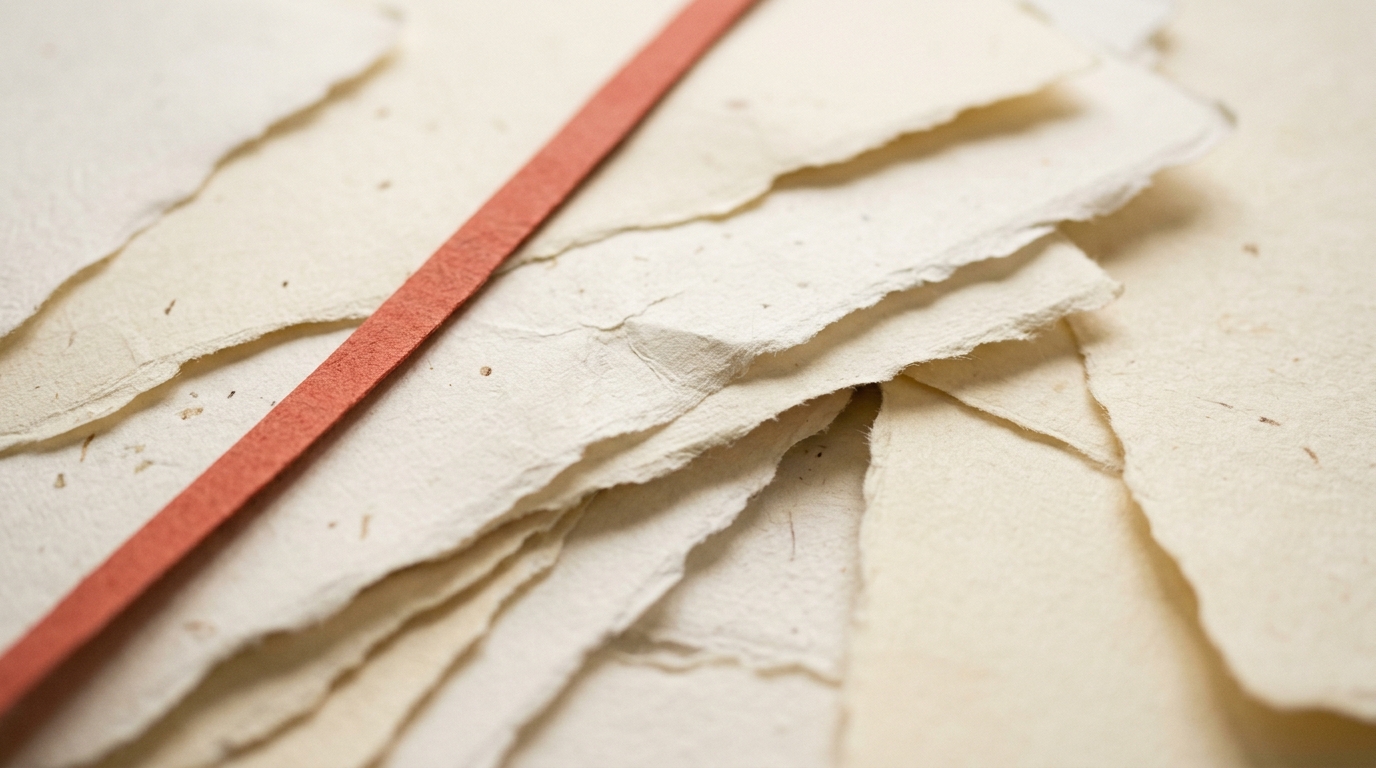 Notizen und Papier als Bild für erklärende, handwerkliche Arbeit